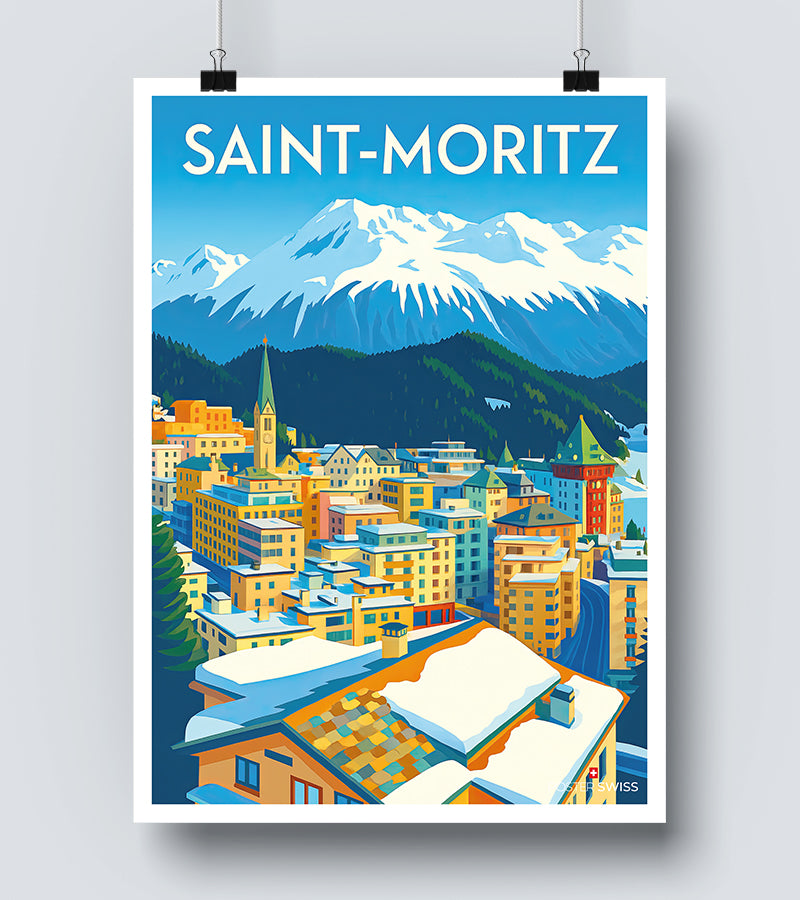 Affiche Saint Moritz