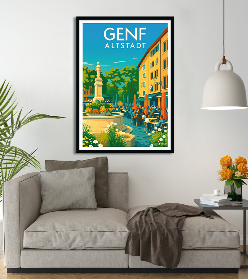 Poster Genf Altstadt