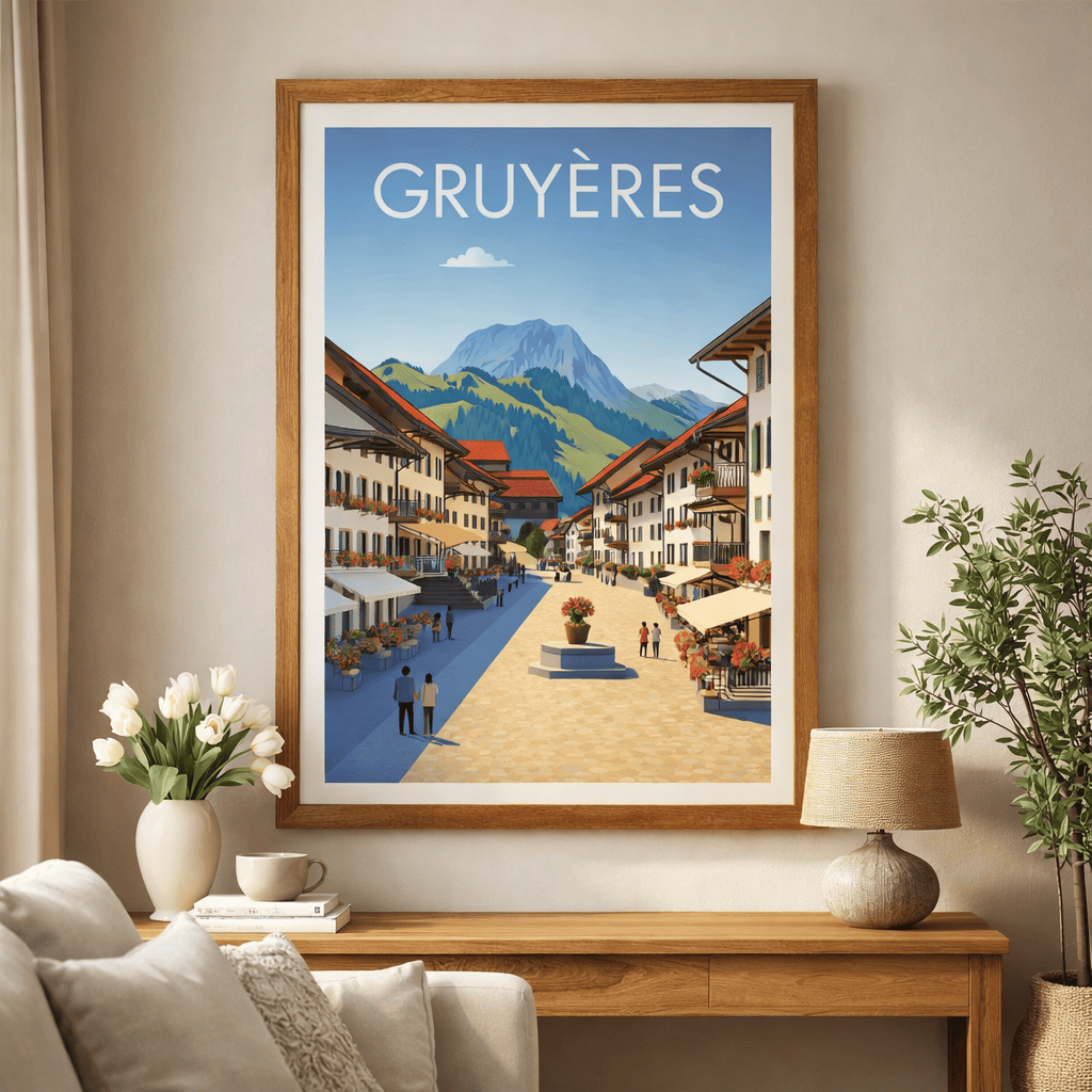 Gruyères Town Centre Poster