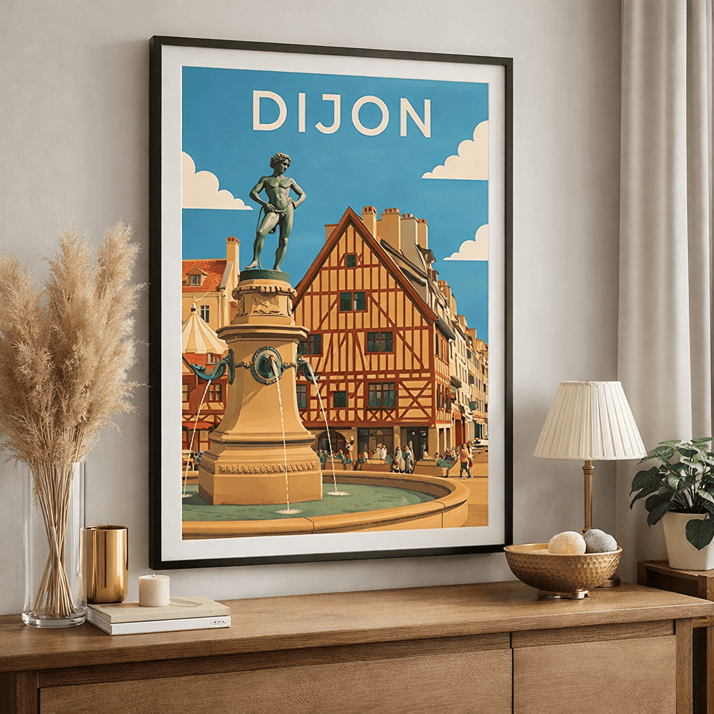 Affiche Dijon Centre Ville