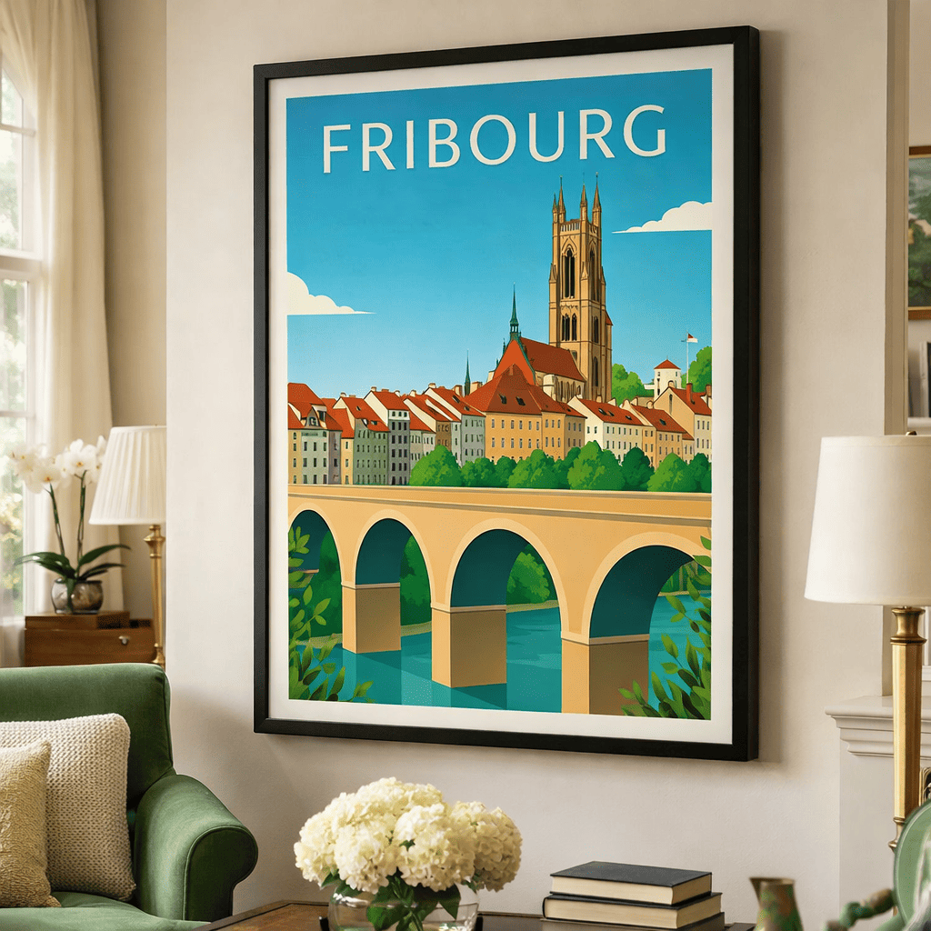 Affiche ville de Fribourg