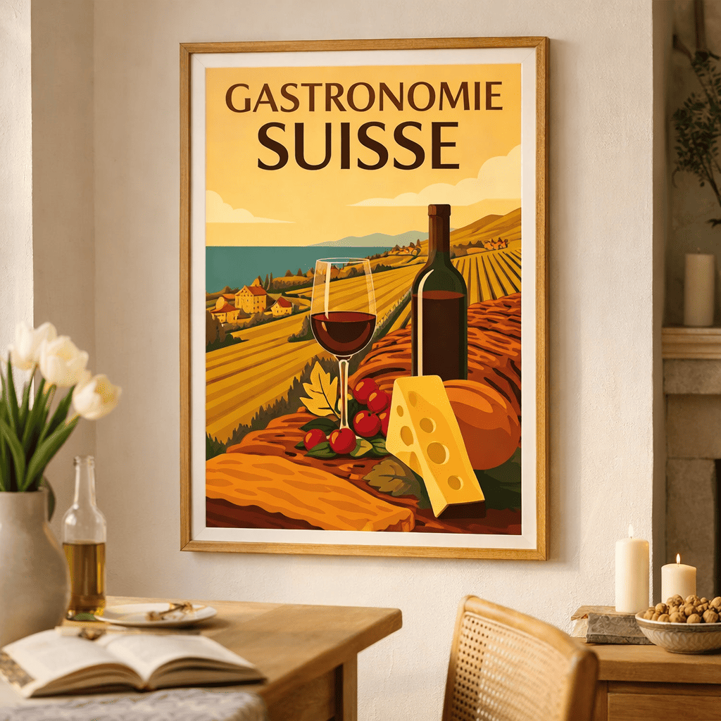 Schweizer Gastronomie-Poster