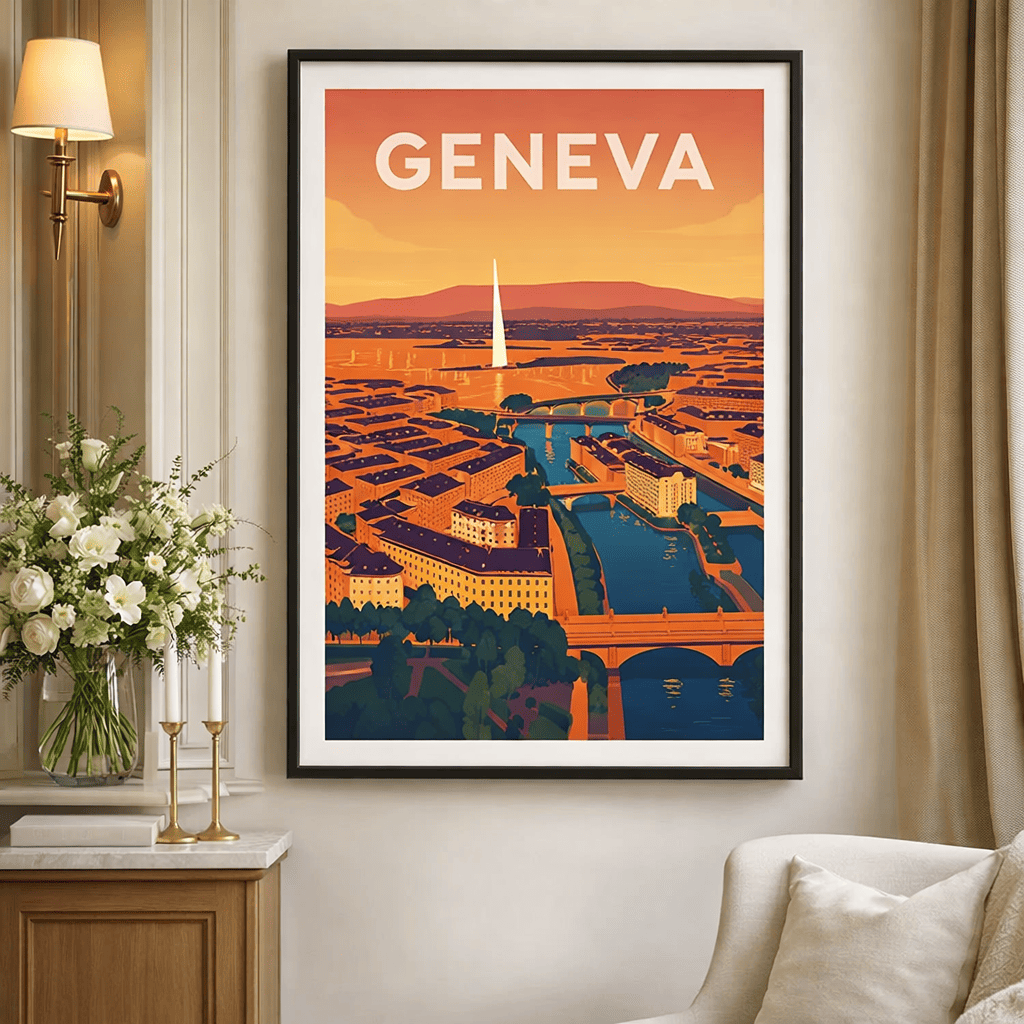 Vintage Genf-Poster