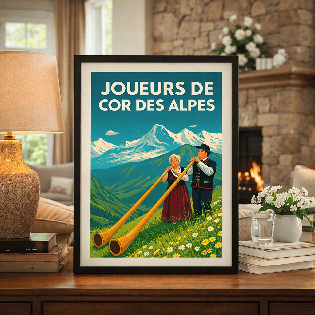 Affiche Joueurs De Cor des Alpes