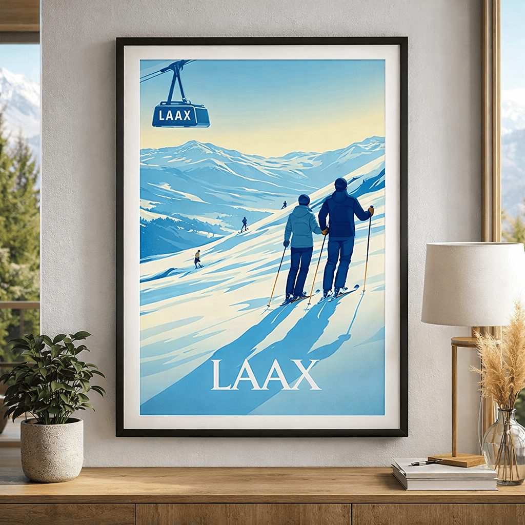 Affiche Laax ski