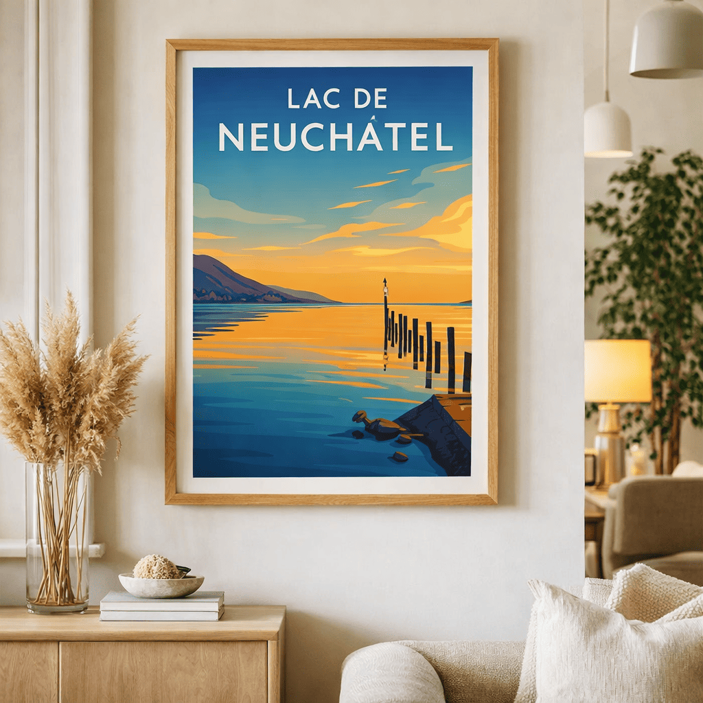 Affiche Lac de Neuchâtel
