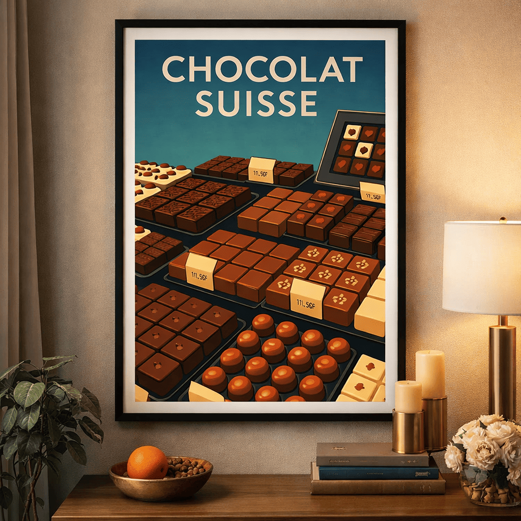 Affiche Chocolat Suisse