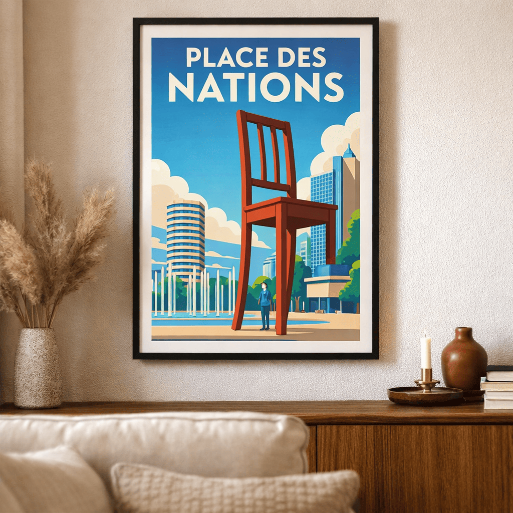 Plakat des Place des Nations
