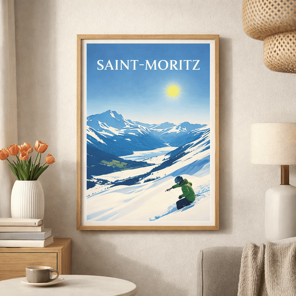 Affiche Saint Moritz Ski