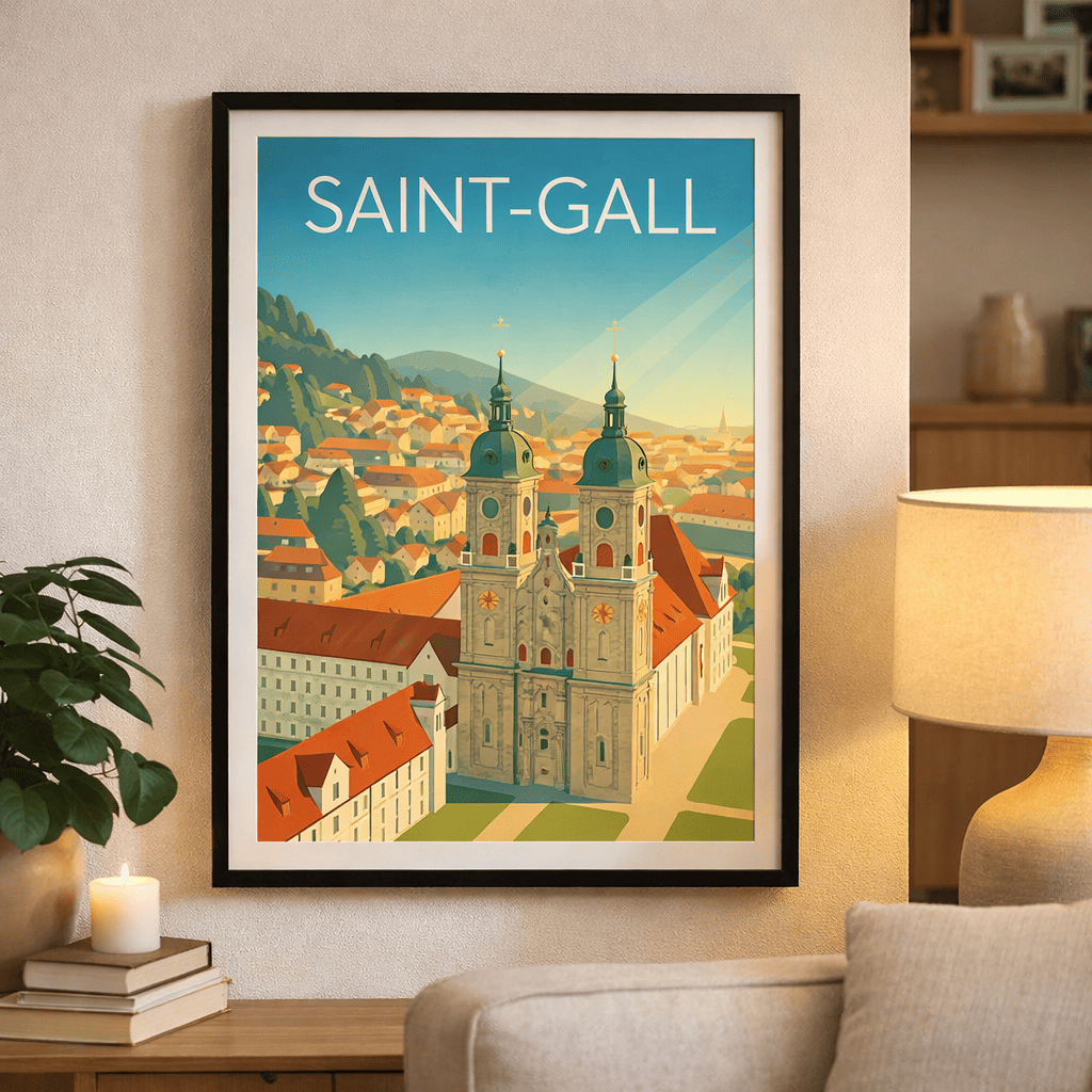 Affiche Saint-Gall Vintage