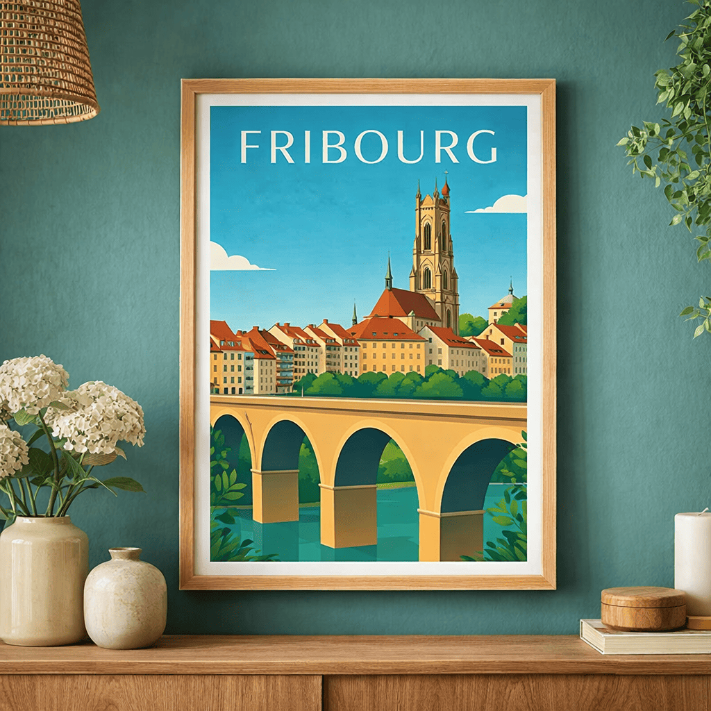 Affiche ville de Fribourg