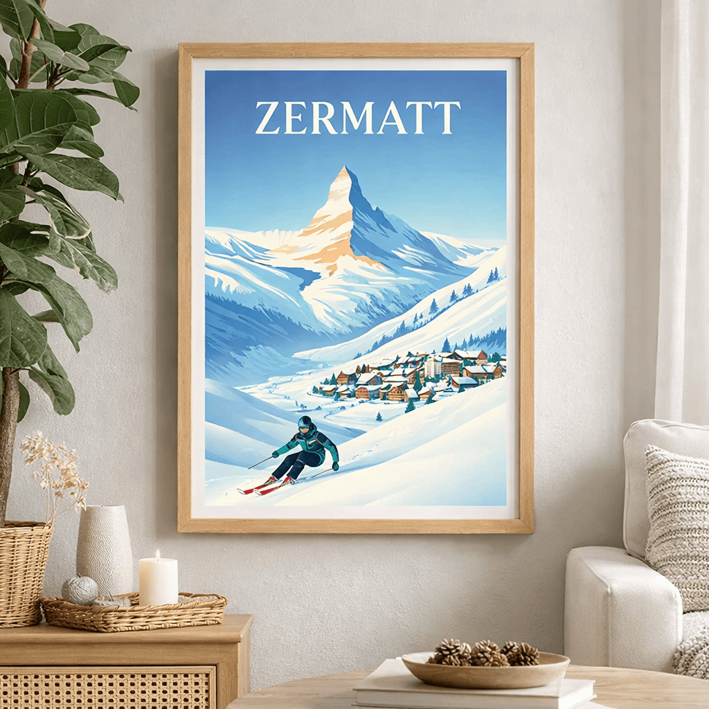 Zermatt Ski Poster