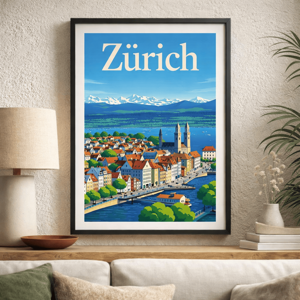 Vintage Zurich Poster