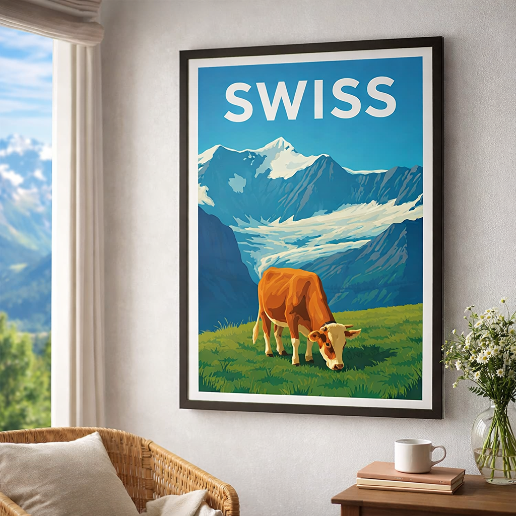 Affiche Swiss Paturage