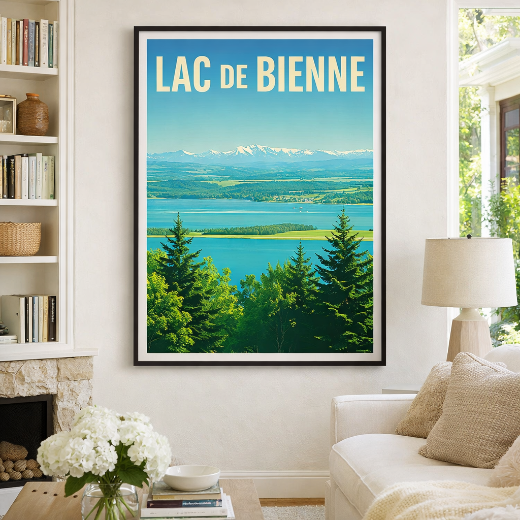 Affiche Lac de Bienne