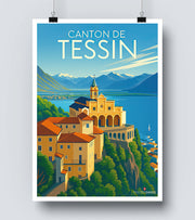Affiche Canton De Tessin