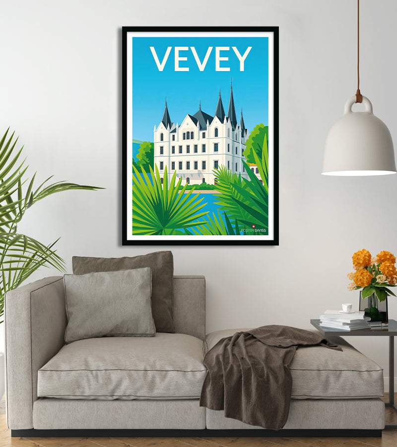 Poster Chateau De Vevey