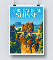 Affiche Parc National Suisse