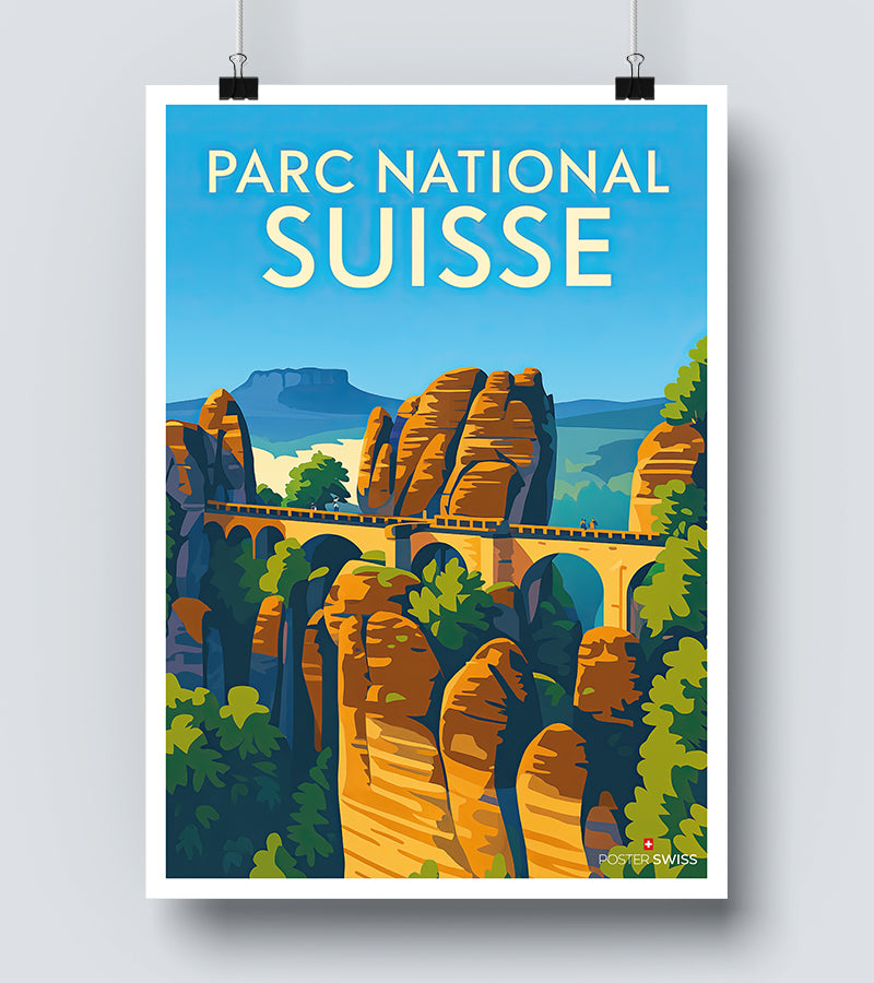 Affiche Parc National Suisse