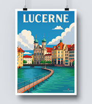 Affiche Lucerne Ville