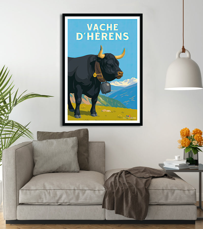 Poster Vache D Herens