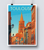 Affiche Toulouse Vintage