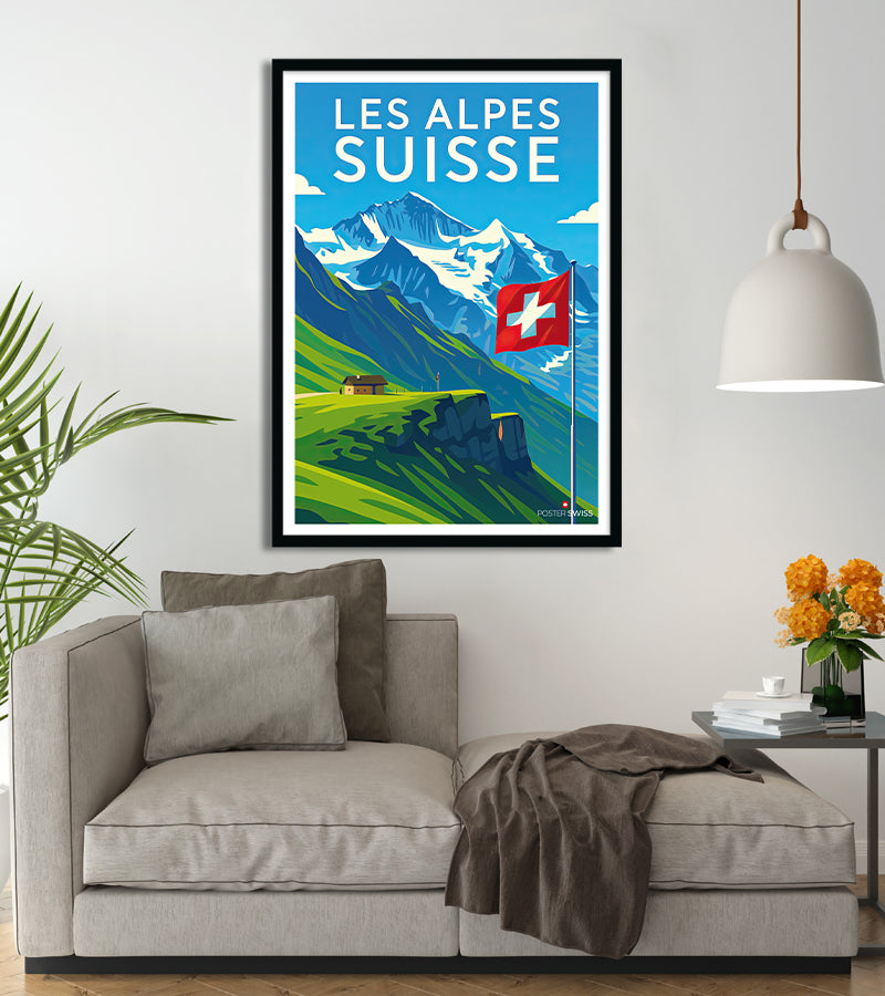 Poster Les Alpes Suisse