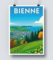 Affiche Bienne Panorama
