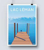 Affiche Ponton Du Lac Leman
