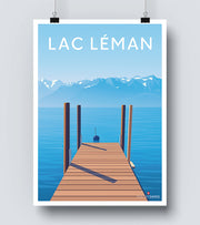 Affiche Ponton Du Lac Leman