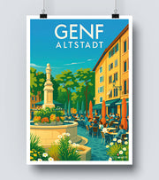 Affiche Genf Altstadt