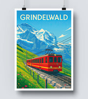 Affiche Train Grindelwald