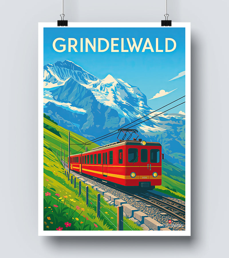 Affiche Train Grindelwald