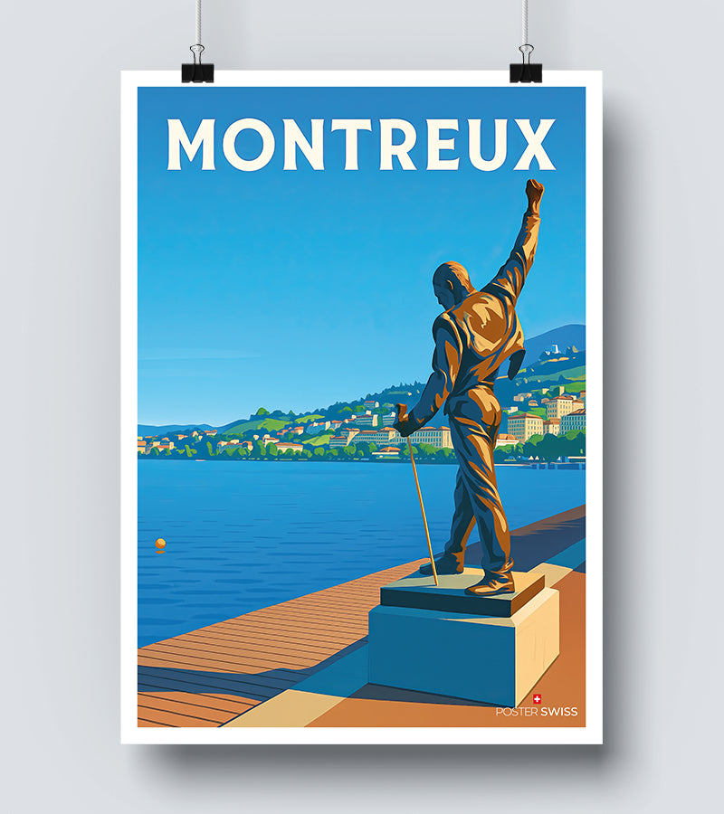 Affiche Bord De Lac Montreux