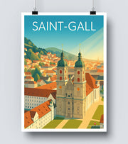 Affiche Saint Gall Vintage