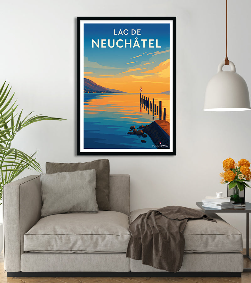 Poster Lac De Neuchatel