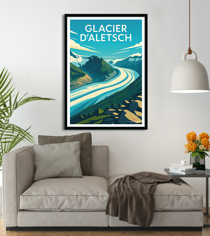Poster Glacier D Aletsch
