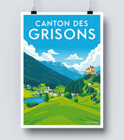 Affiche Canton Des Grisons
