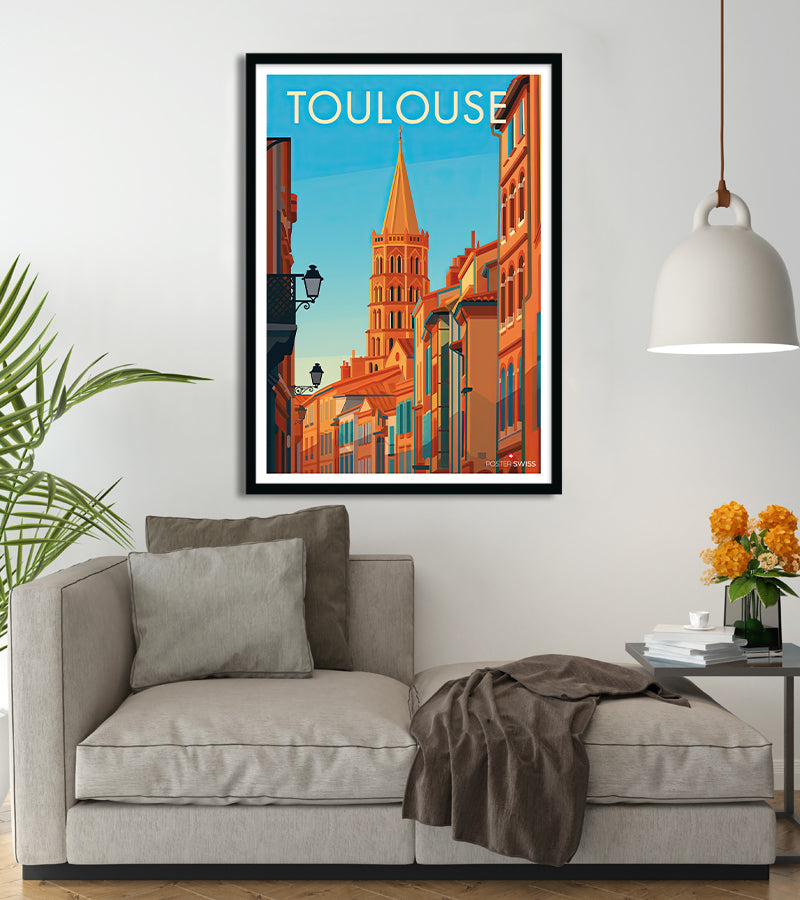 Poster Toulouse Vintage