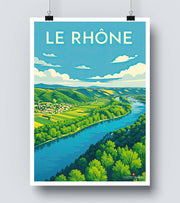 Affiche Le Rhone