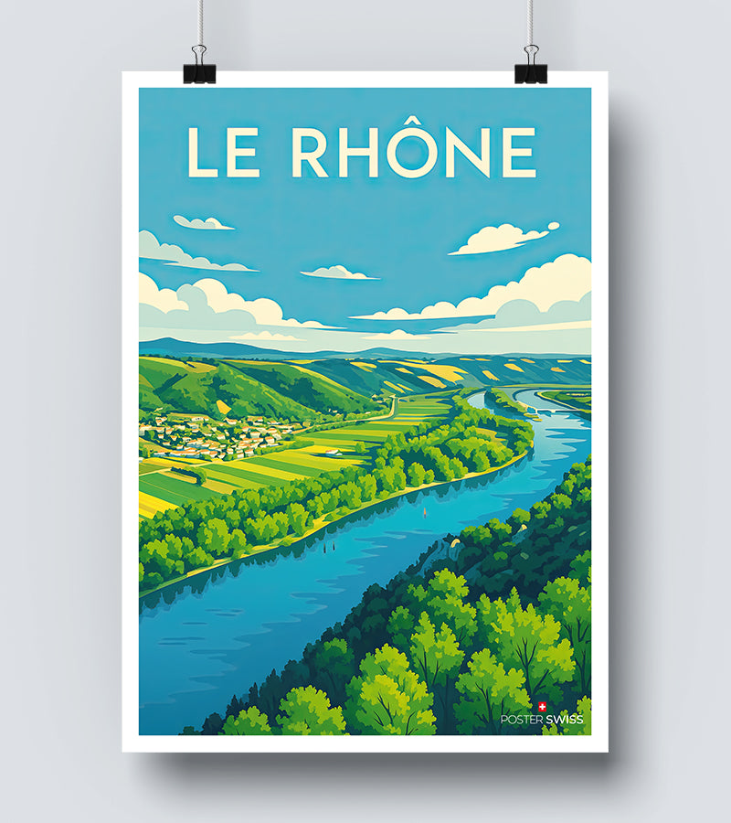 Affiche Le Rhone