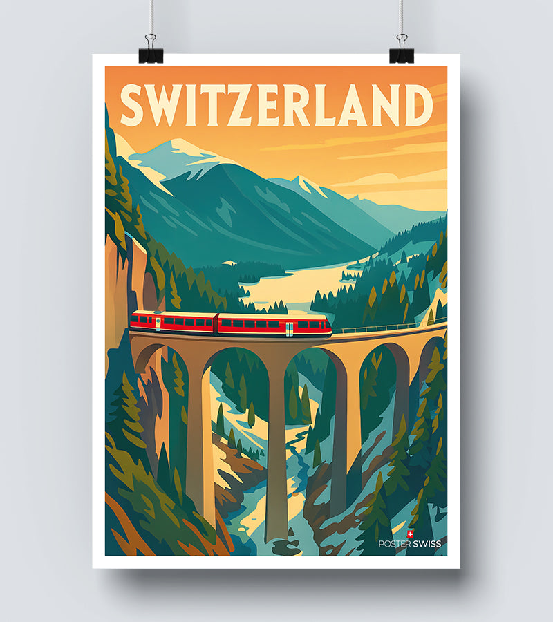 Affiche Switzerland Vintage