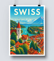 Affiche Swiss Ville