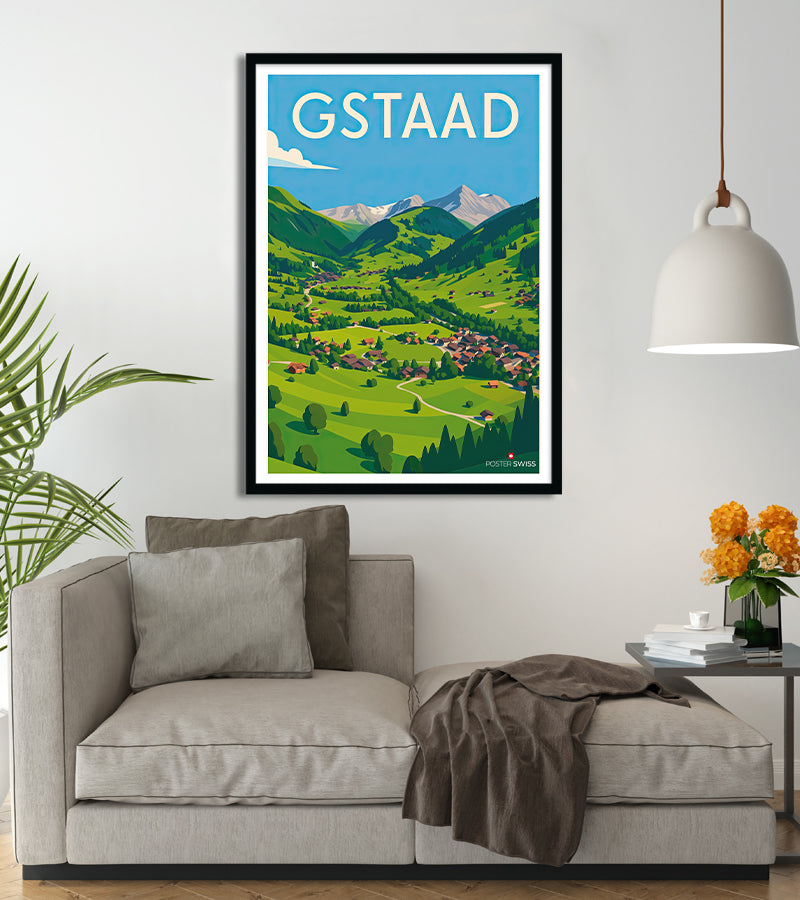 Poster Gstaad Village