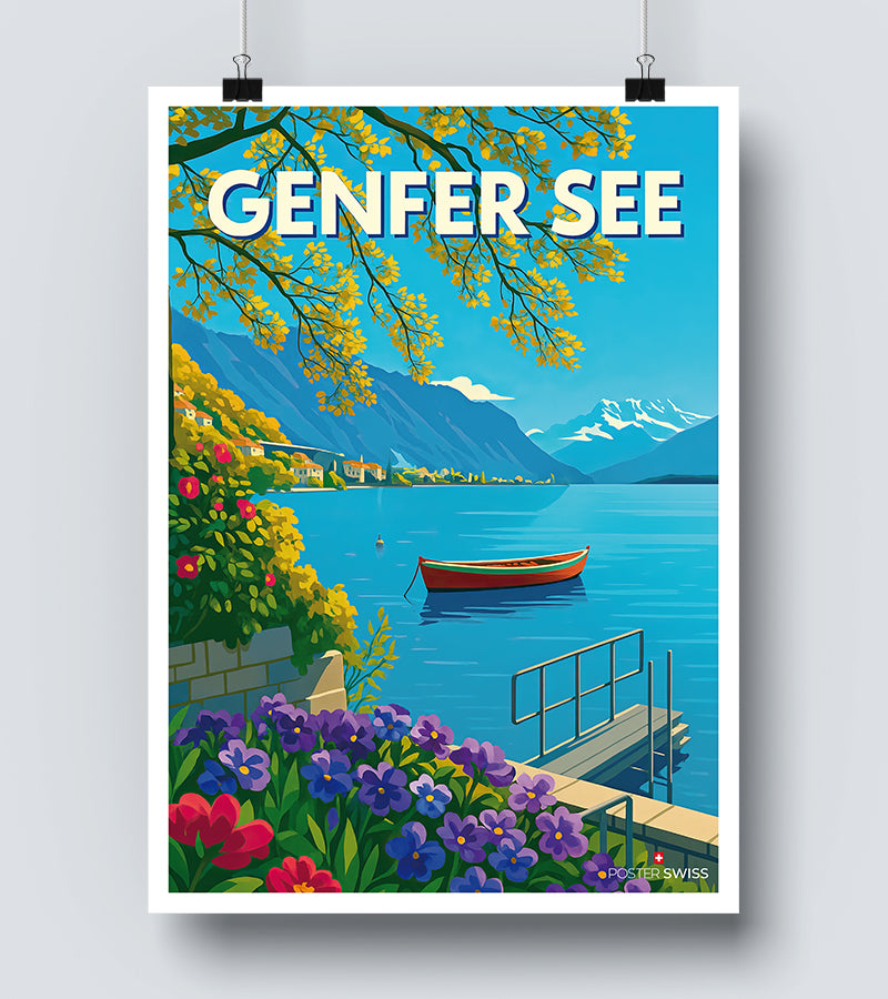 Affiche Genfer See