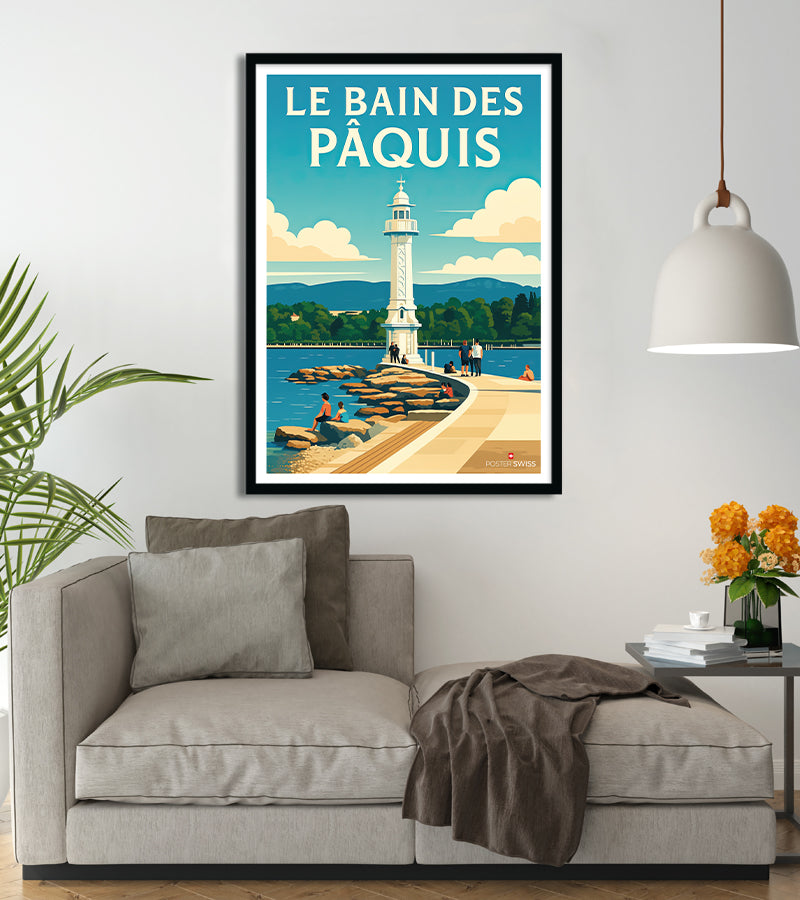 Poster Le Bain Des Paquis Moderne