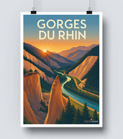Affiche Gorges Du Rhin