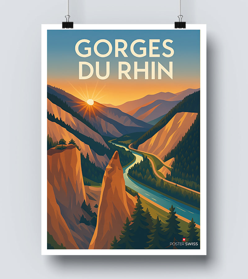 Affiche Gorges Du Rhin