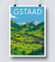Affiche Gstaad Village
