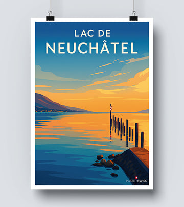 Affiche Lac De Neuchatel